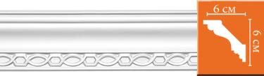 Плинтус с орнаментом Decomaster DT 9802 (размер 60x60x2400)